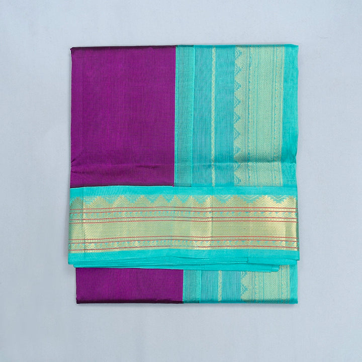 Hayagrivas Violet Pure Silk Cotton Saree SSCBF56E9-27