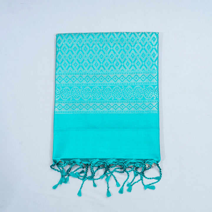 Hayagrivas Blue &amp; Pink Stripes Handloom Soft Silk Saree KBF534G6-3