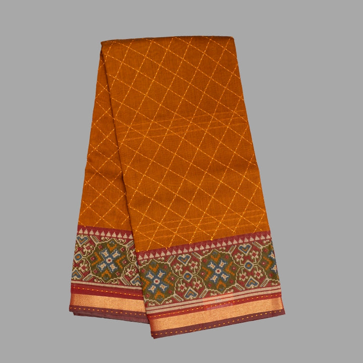 Hayagrivas Mustard Yellow Fancy Cotton Sarees KBE2383B8-7