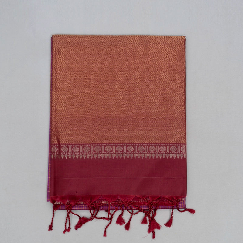 Hayagrivas Purple Handloom Soft Silk Saree KBE70D2-2