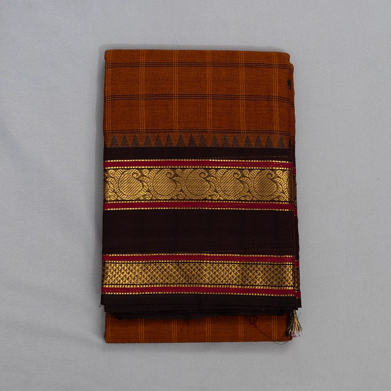 Hayagrivas Honey Mustard Handloom Chettinad Cotton Saree KSBE2H7-11