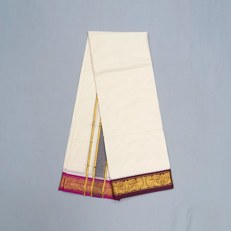 Hayagrivas Handloom 9*5 Cotton Dhoti KBE1973L2-1