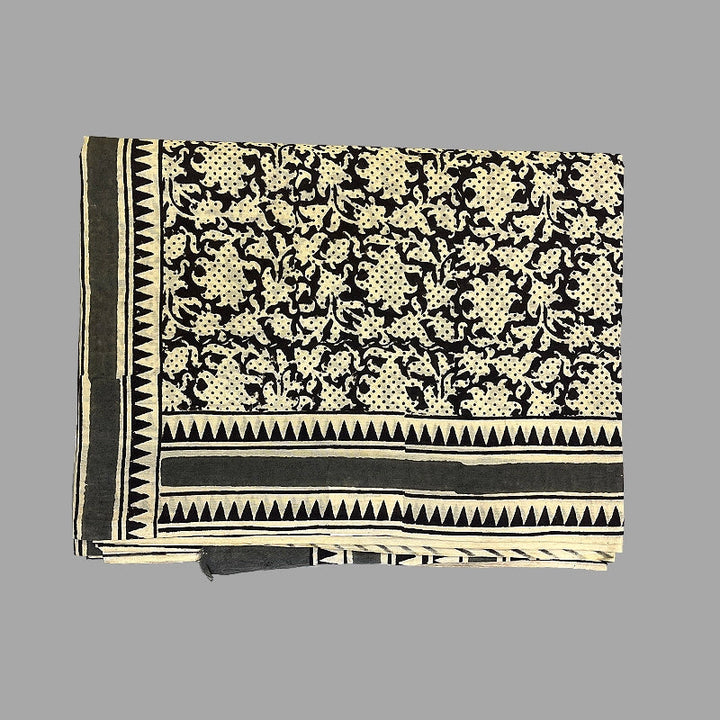 Hayagrivas Black Jaipur Cotton Saree SSCBF73E5-2