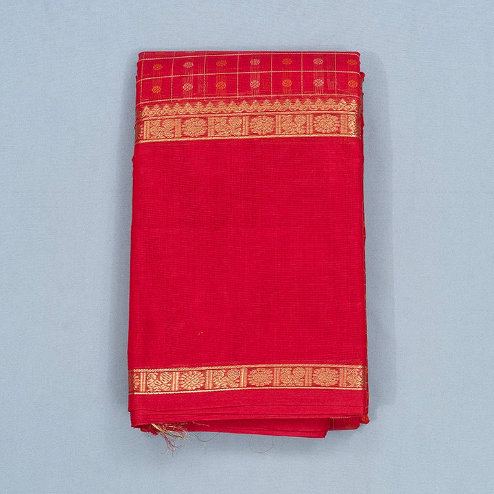 Hayagrivas Redish Pink Handloom Kanchi Cotton Saree SSCBF66E8-1