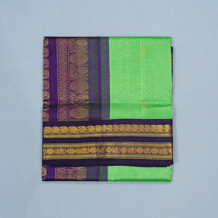 Hayagrivas Neon Green Pure Silk Cotton Saree SSCBF16D1-6