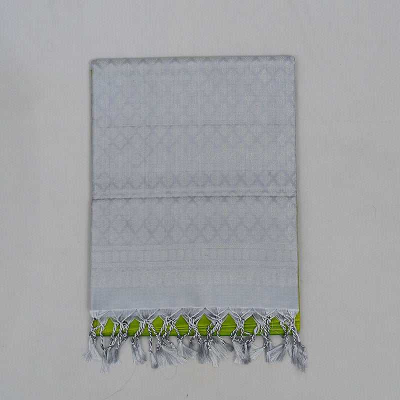 Hayagrivas Fluorescent Green Handloom Soft Silk Saree KSBE87A7-3