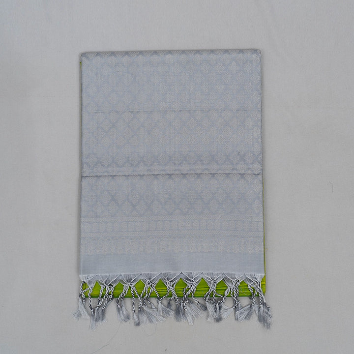 Hayagrivas Fluorescent Green Handloom Soft Silk Saree KSBE87A7-3