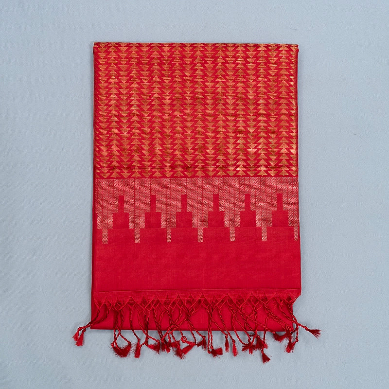 Hayagrivas Red Handloom Soft Silk Saree KBF536G3-8