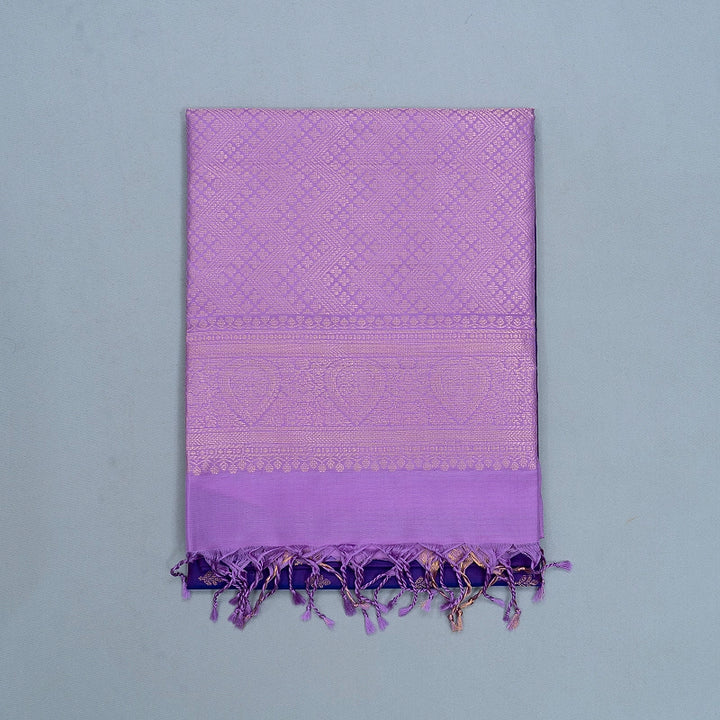 Hayagrivas Purple Handloom Soft Silk Saree KBF705G3-4