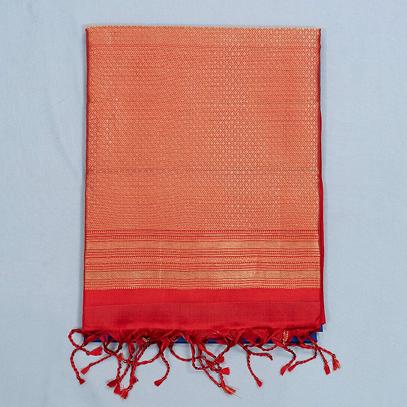 Hayagrivas Royal Blue Handloom Soft Silk Saree KBF705G1-5
