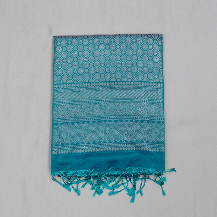 Hayagrivas Handloom Purplish Blue Soft Silk Saree KBE1195I6-1