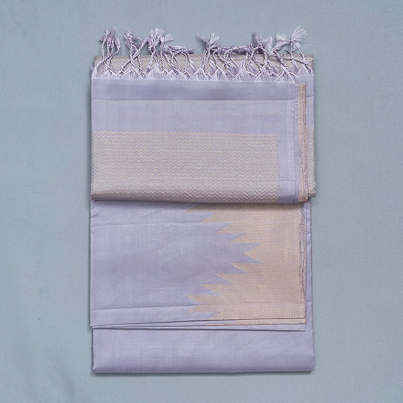 Hayagrivas Lilac Handloom Soft Silk Saree KBF535G9-4