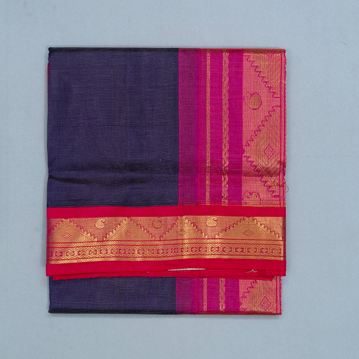 Hayagrivas Royal Blue Pure Silk Cotton Saree SSCBF35D1-31