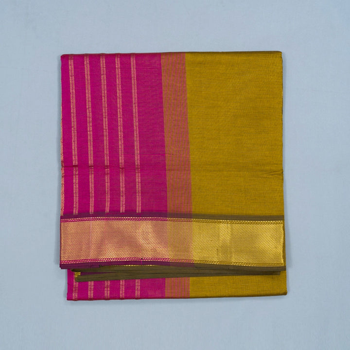 Hayagrivas Mehandi Green Pure Silk Cotton Saree SSCBF64E2-1