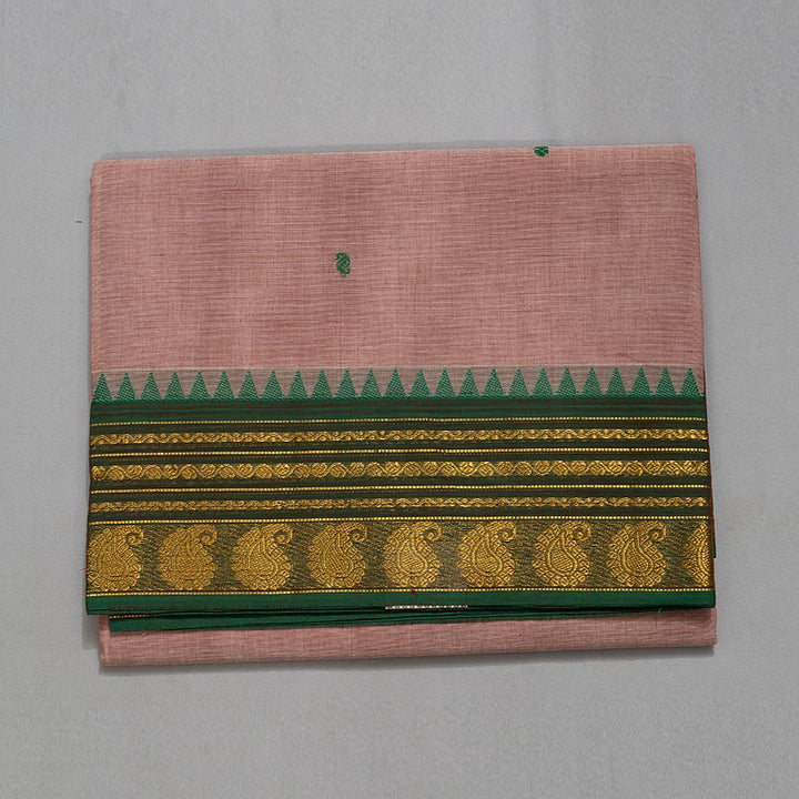 Hayagrivas Mild Rosewood Pink Handloom Chettinad Cotton Saree SSCBF63E6-18