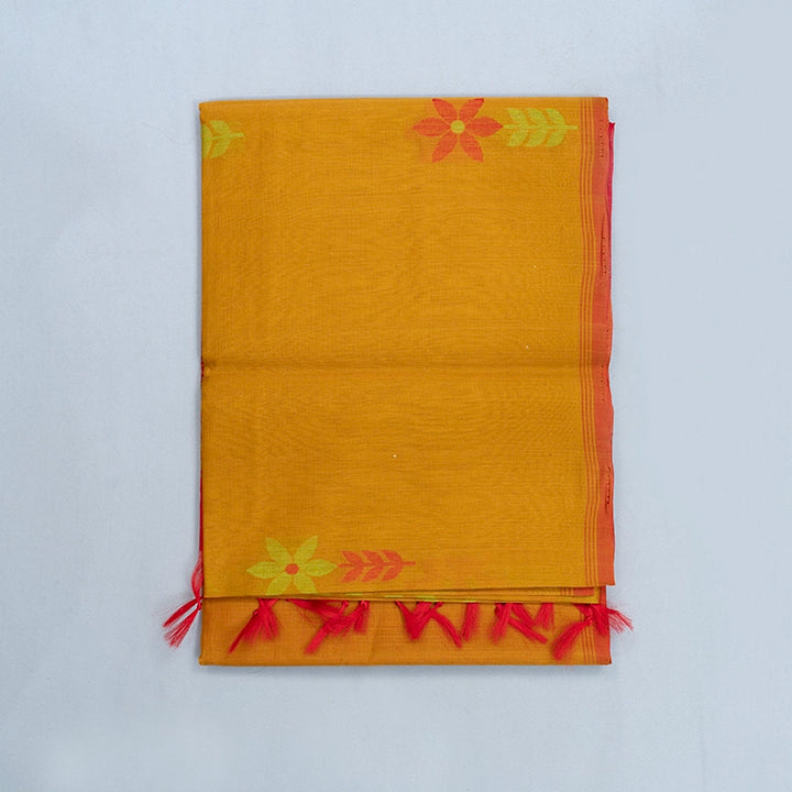 Hayagrivas Mustard Kora Silk Cotton Saree KSBE92A10-8