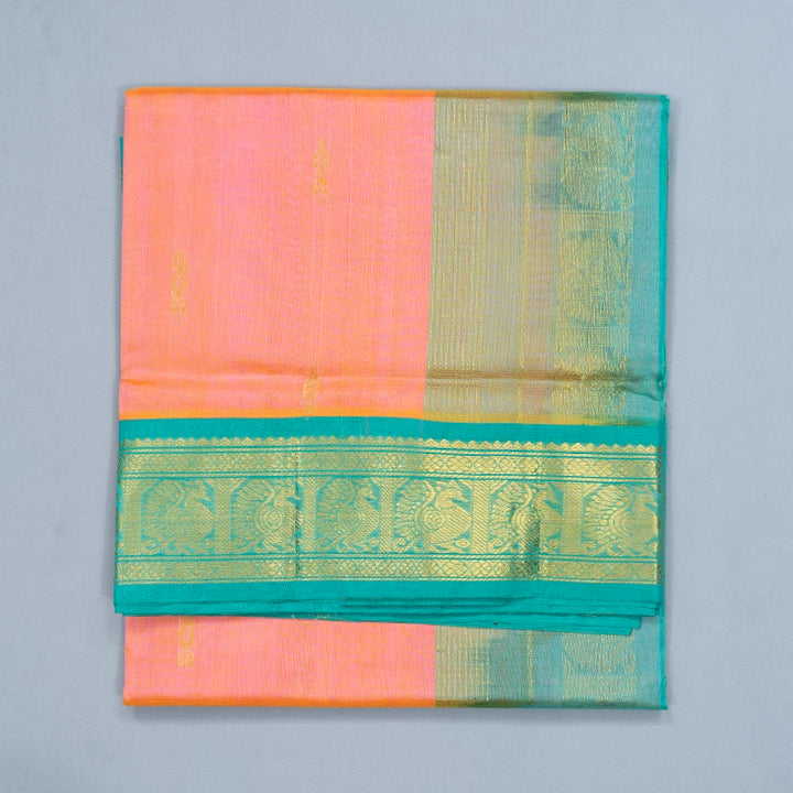 Hayagrivas Peach Pink Pure Silk Cotton Saree SSCBF35D1-32