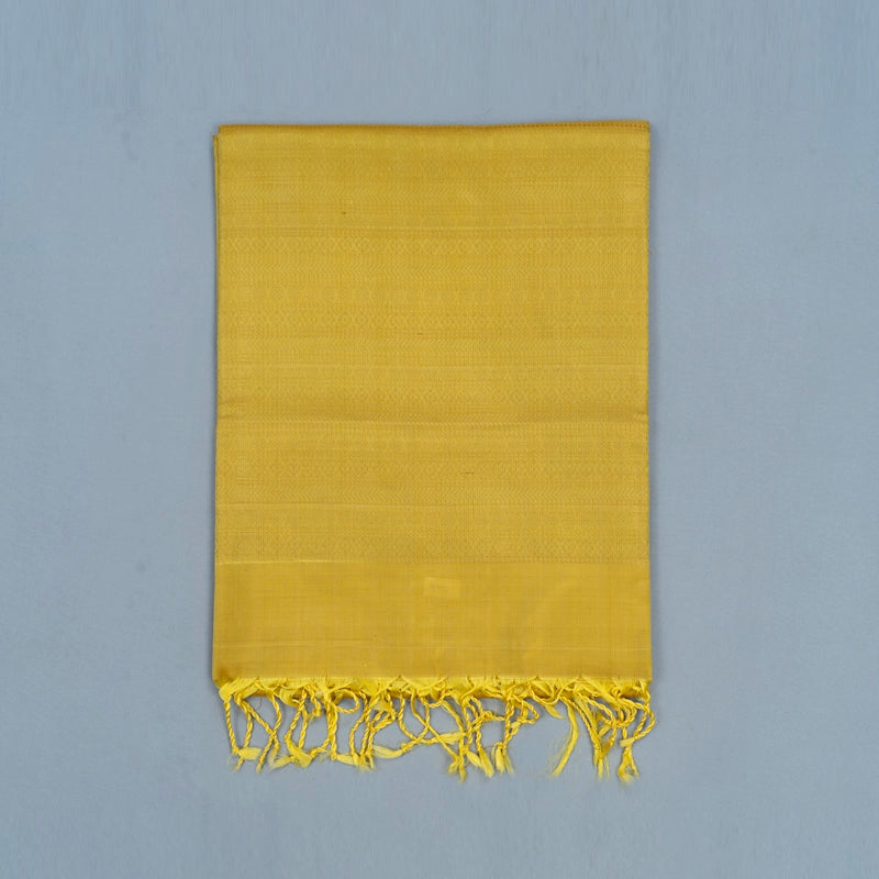 Hayagrivas Yellow Handloom Soft Silk Saree KBE2106A8-1