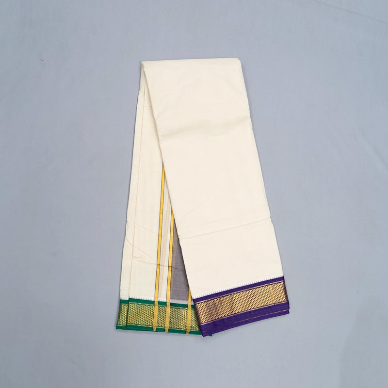 Hayagrivas Handloom 10*6 Cotton Dhoti KBF270E3-1
