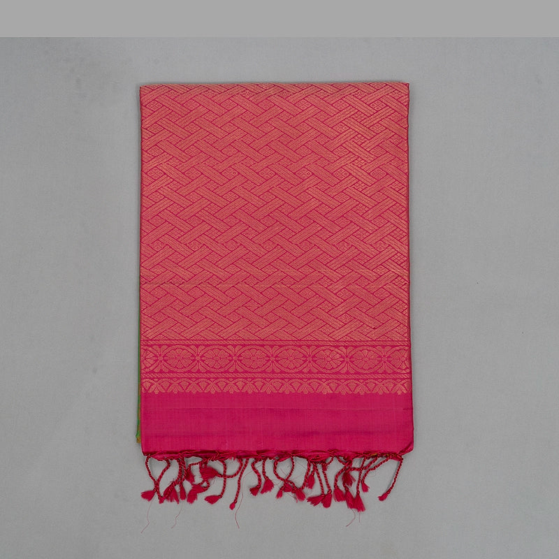 Hayagrivas Green Handloom Soft Silk Saree HBF26D1-4