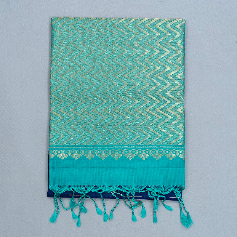 Hayagrivas Royal Blue  Handloom Soft Silk Saree KBF566G4-1