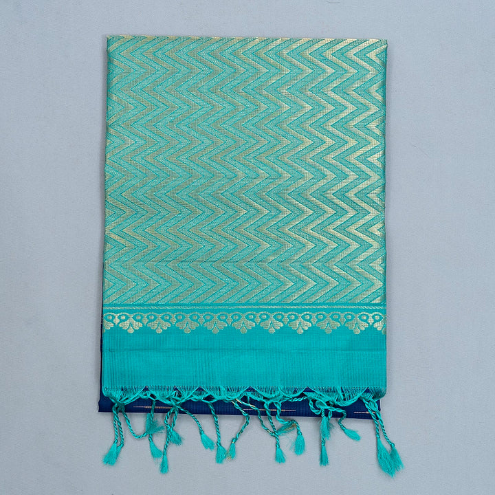 Hayagrivas Royal Blue  Handloom Soft Silk Saree KBF566G4-1