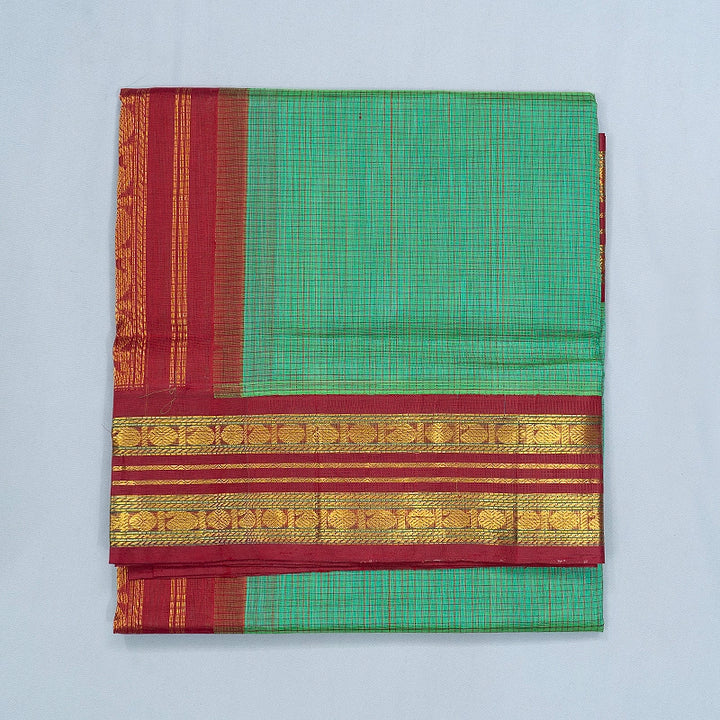Hayagrivas Green Pure Silk Cotton Saree SSCBF16D2-9