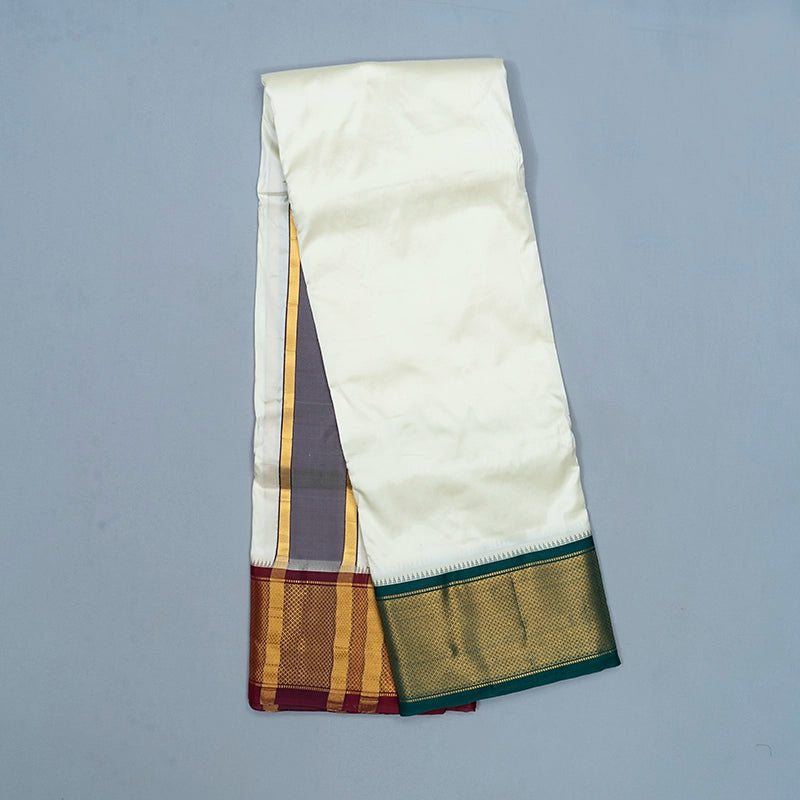Hayagrivas Handloom 10*6 Silk Dhothi KBF320E6-3