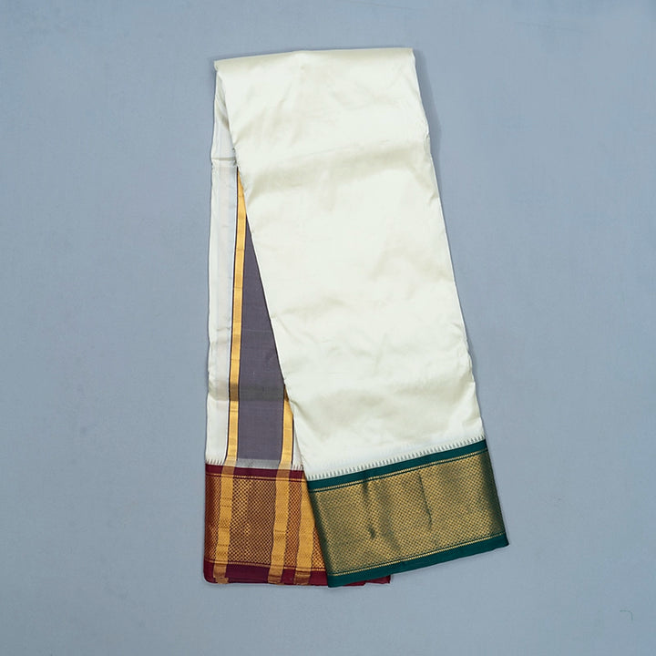 Hayagrivas Handloom 10*6 Silk Dhothi KBF320E6-3