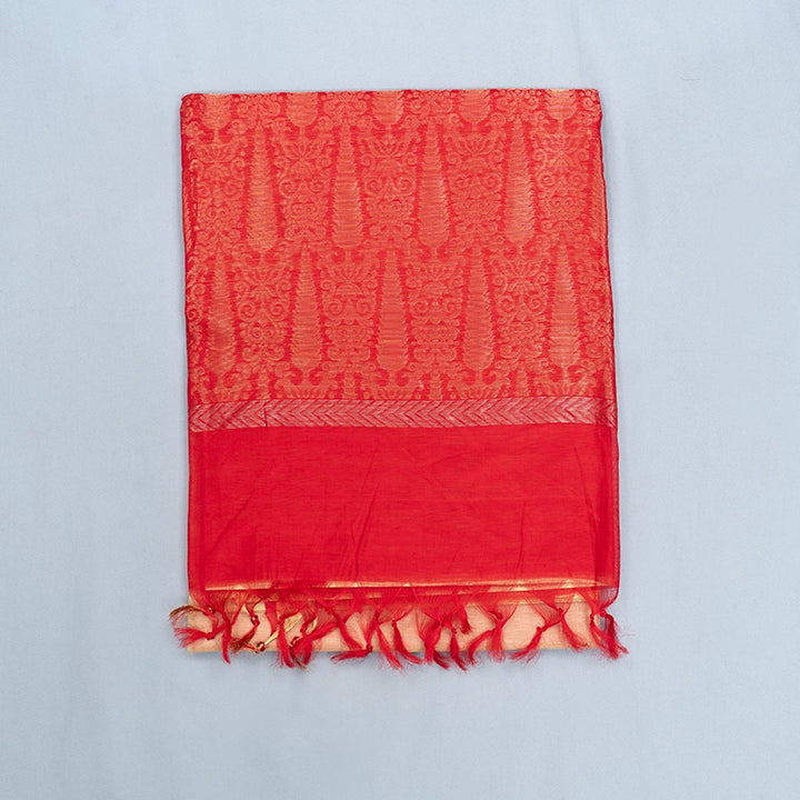 Hayagrivas Beige Kora Silk Cotton Saree KSBE27I2-12