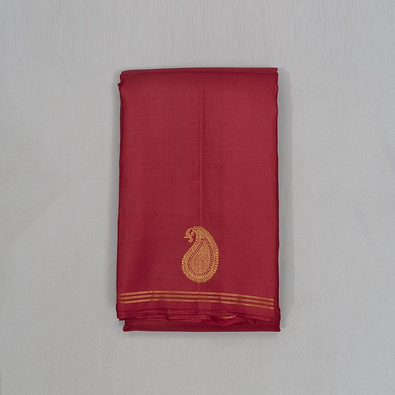 Hayagrivas Handloom Maroon Kanjivaram Silk Saree SSCBF59E30-4