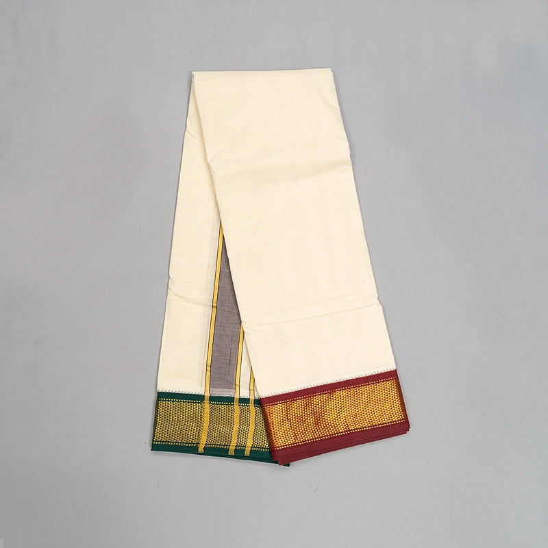 Hayagrivas Handloom 10*6 Cotton Dhoti KBE2286B6-1