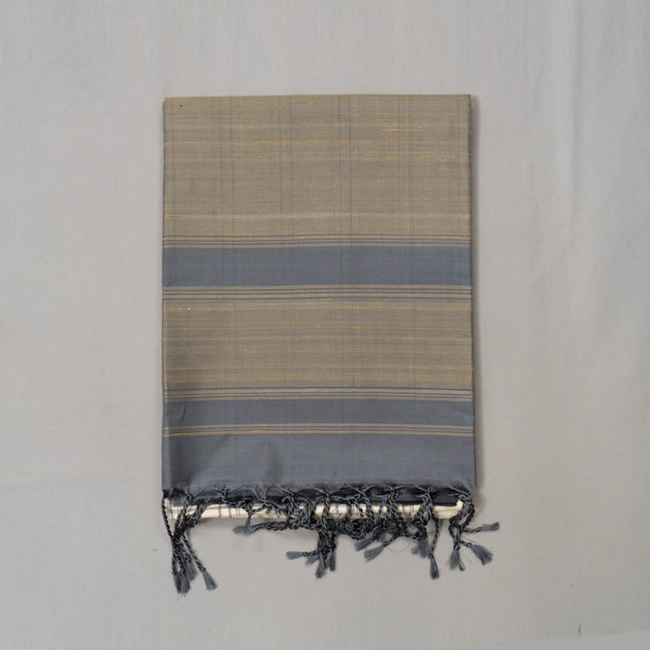 Hayagrivas Half-White Handloom Soft Silk Saree KBE1094I1-4