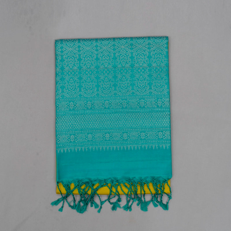 Hayagrivas Lime Green Handloom Soft Silk Saree KSBE22I4-1