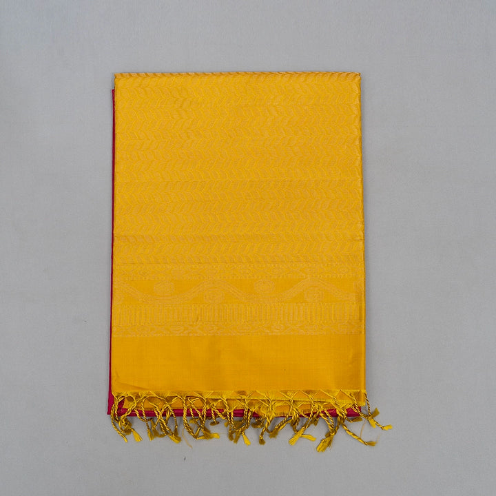 Hayagrivas Pink Handloom Soft Silk Saree KSBE22I29-1