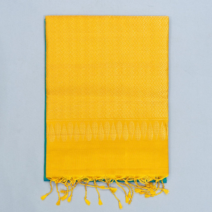 Hayagrivas Aqua Green Handloom Soft Silk Saree KBF566G2-2