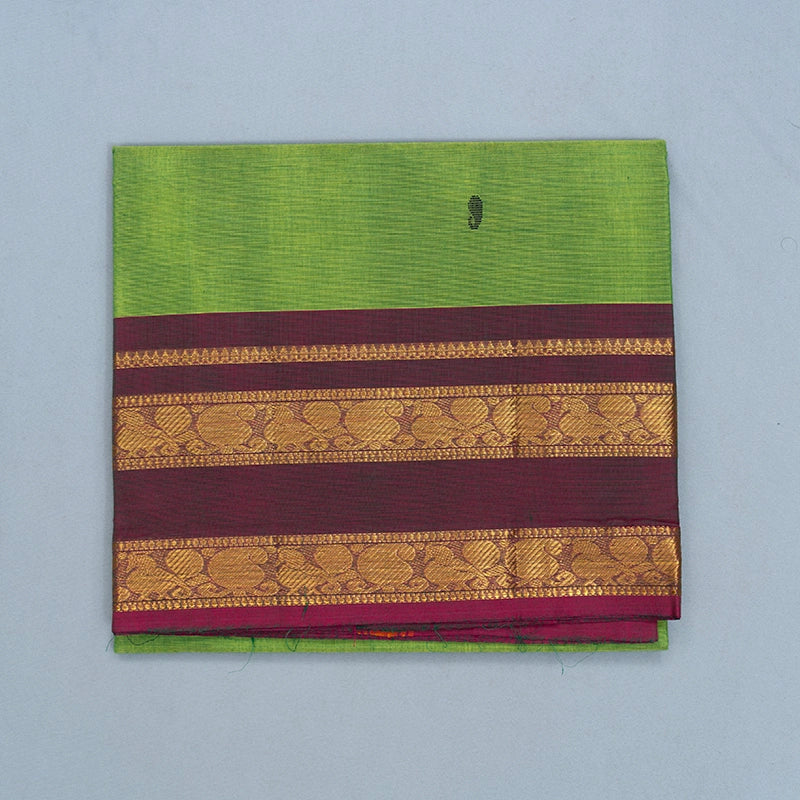 Hayagrivas Fluorescent Green Handloom Chettinad Cotton Saree SSKBF86F1-8