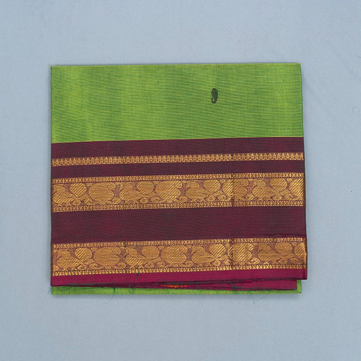 Hayagrivas Fluorescent Green Handloom Chettinad Cotton Saree SSKBF86F1-8