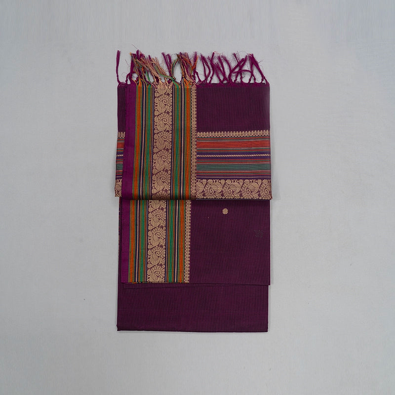 Hayagrivas Purple Handloom Kanchi Cotton Saree SSCBF104F16-2
