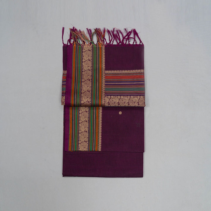 Hayagrivas Purple Handloom Kanchi Cotton Saree SSCBF104F16-2