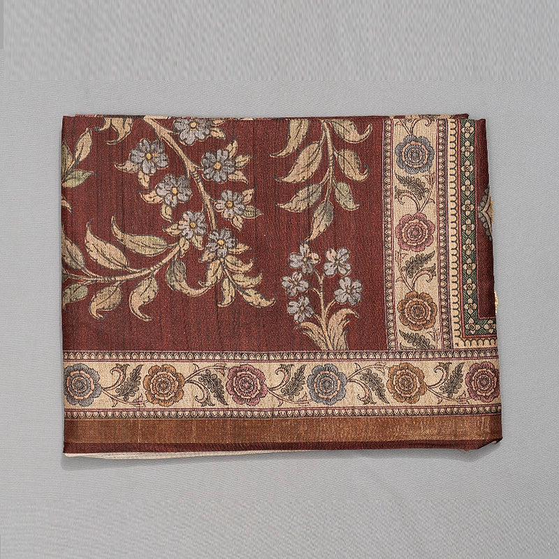 Hayagrivas Brown Fancy Cotton Saree KBE1917L1-34