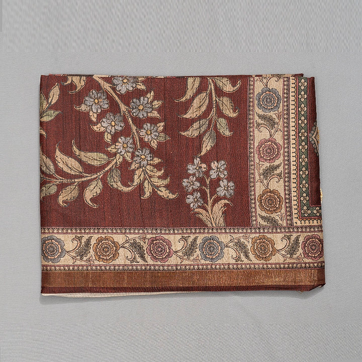Hayagrivas Brown Fancy Cotton Saree KBE1917L1-34