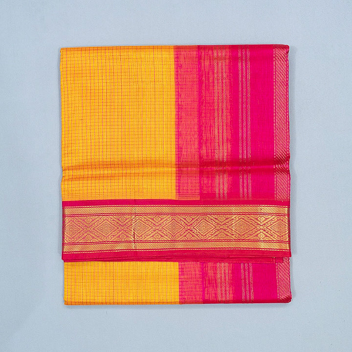 Hayagrivas Yellow Pure Silk Cotton Saree SSCBF35D5-15