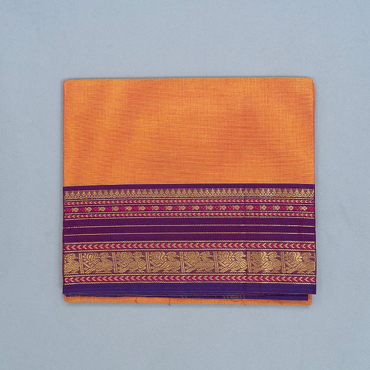 Hayagrivas Mango Orange Handloom Chettinad Cotton Saree SSKBF87F1-23