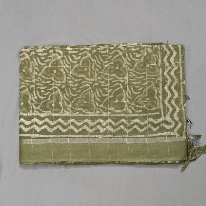 Hayagrivas Elaichi Green Fancy Cotton Saree KBE2212B28-4