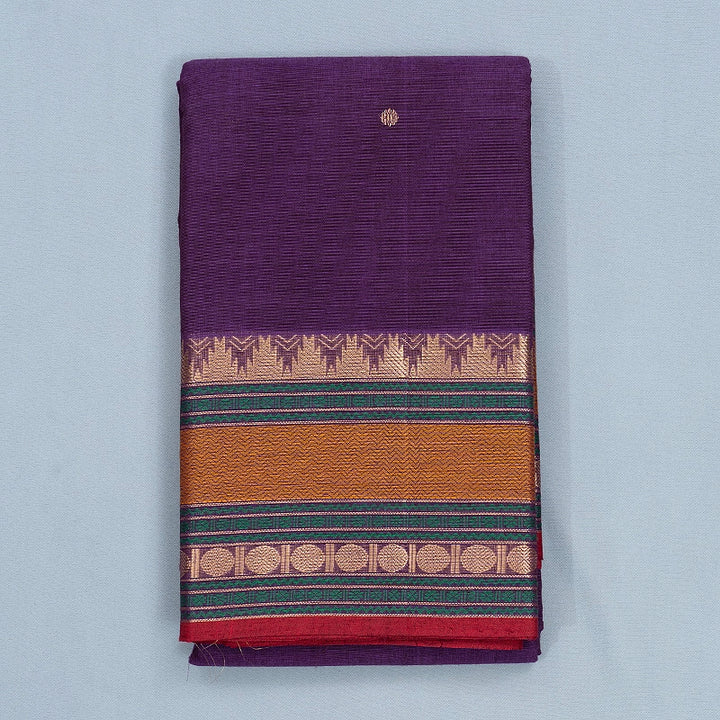 Hayagrivas Purple Handloom Kanchi Cotton Saree SSCBF66E5-11