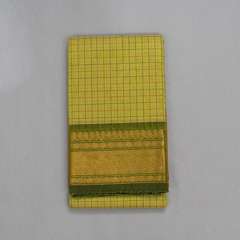 Hayagrivas Pista Green Handloom Chettinad Cotton Saree KSBE1H4-7