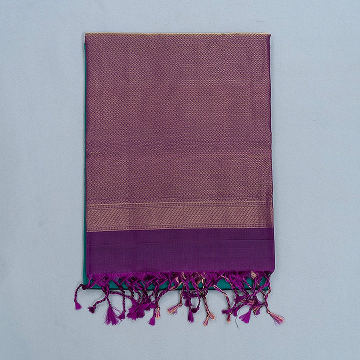 Hayagrivas Sea Green Handloom Soft Silk Saree KBF532G2-1