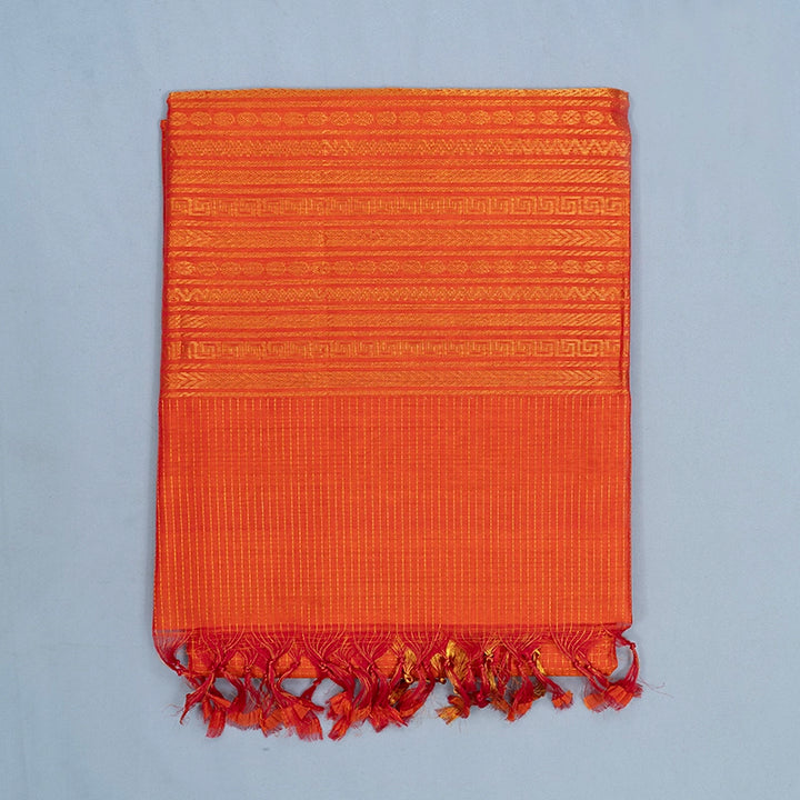Hayagrivas Orange Kora Silk Cotton Saree SSCBF14D6-33
