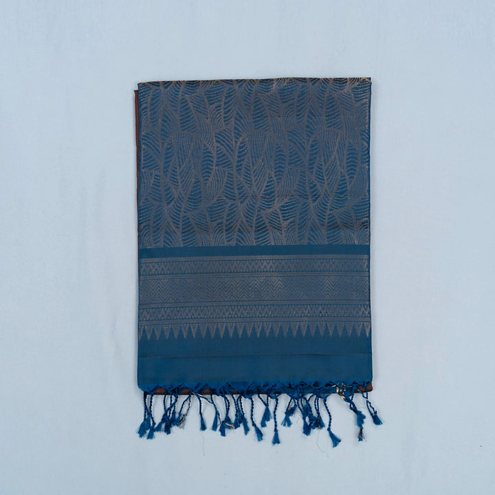 Hayagrivas Chocolate Brown Handloom Soft Silk Saree KBF233E1-5